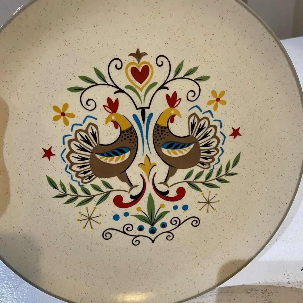 HARKER Stoneware Country Style USA Early Morn Dinner Plate 10